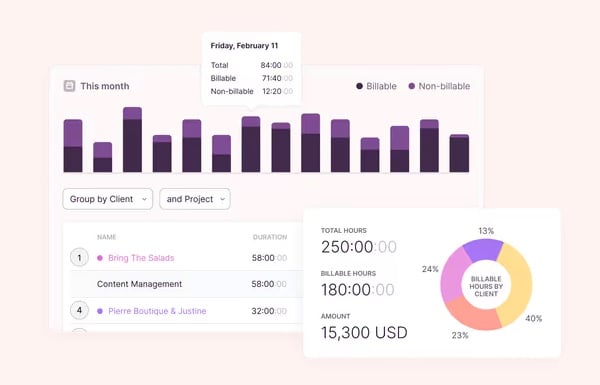 image of Toggl Track app